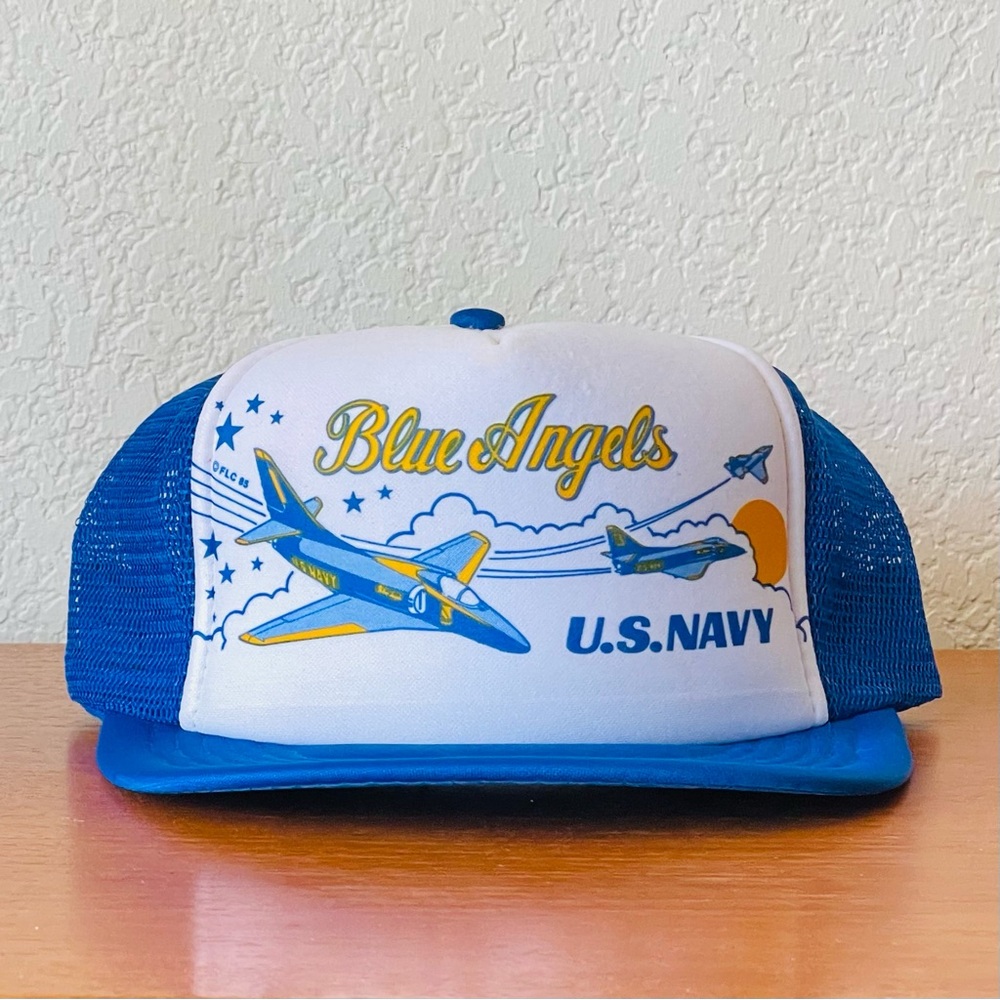 Vintage Blue Angels U.S. Navy Trucker Cap.
